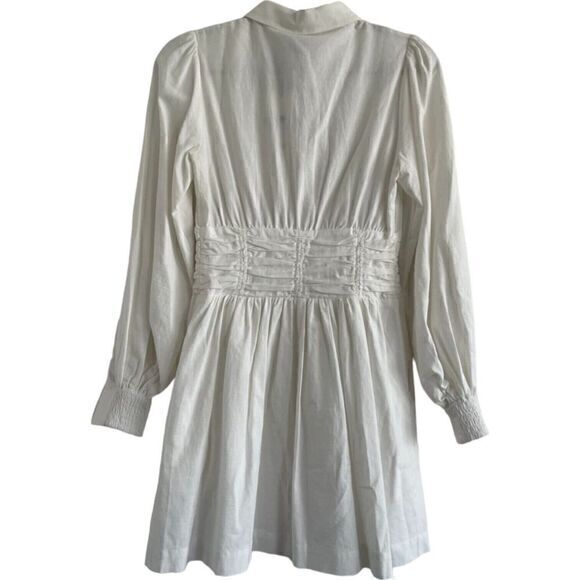 SOVERE Revolve Refresh Collared Shirt Dress Chalk White Extra Small‎ - Picture 4 of 16